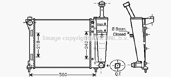 AVA QUALITY COOLING Радиатор, охлаждение двигателя LC2099